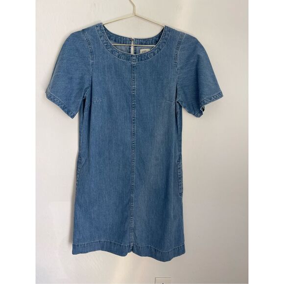 denim dress j crew factory Denim Mini Dress For Women